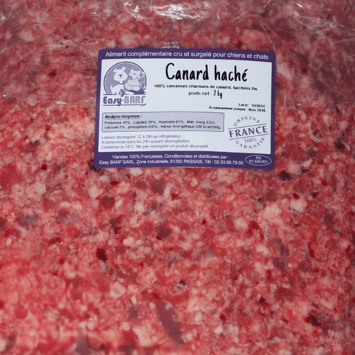 Visuel 1 du produit BARF - Easy Barf Canard haché Surgelé - 2 kg
