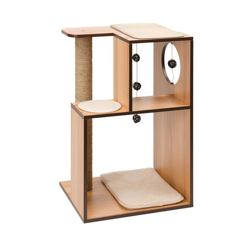 Visuel 1 du produit Arbre à chat Vesper Box L en bois coloris noyer