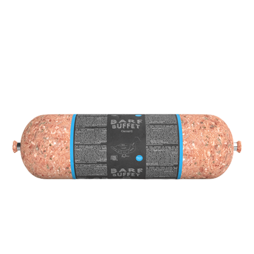 Visuel 1 du produit BARF Chien - Barf Buffet Saucisse au Canard - 1 kg