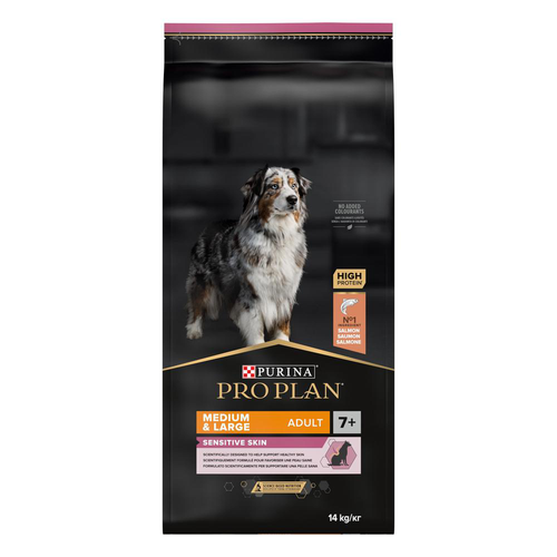 Visuel 2 du produit Croquettes Chien – Pro Plan Sensitive Skin +7 Saumon – 14 kg
