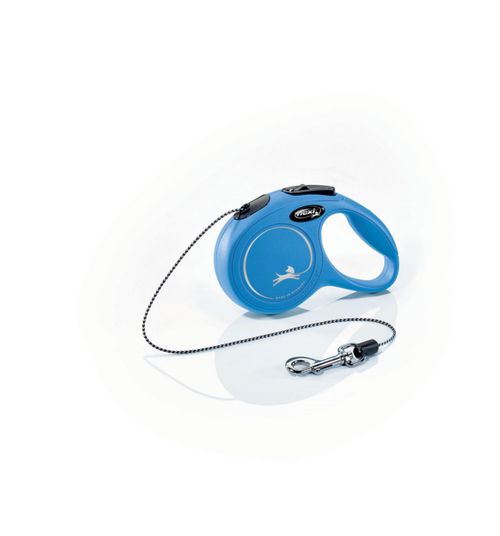 Visuel 1 du produit Laisse Chien – Zolux Flexi New Classic Cordon Mini Bleu – 3 m