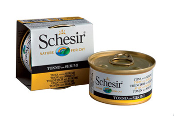 Visuel 1 du produit Boîte Chat - Schesir® Pâtée au Thon et Surimi en Gélée - 85g