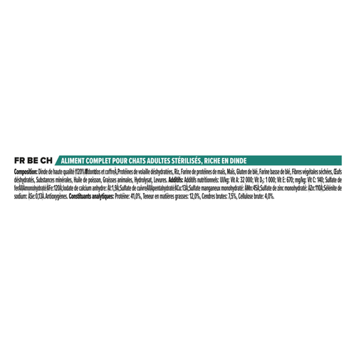 Visuel 3 du produit Croquettes Chat – Pro Plan Sterilised Dinde – 1,5 kg