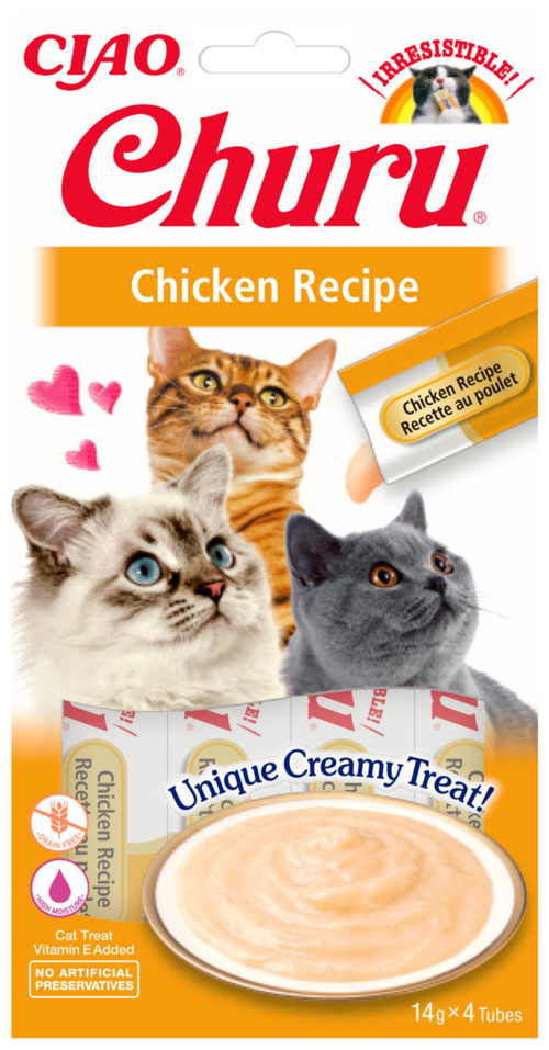 Visuel 1 du produit Inaba Churu Friandise Chat Poulet - 4 x 14 gr