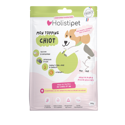 Visuel 1 du produit Holistipet Complément Chiot Topping - 300 g