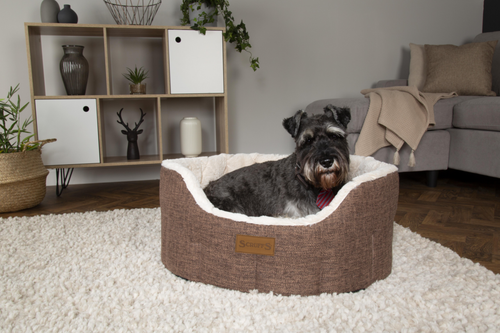Visuel 4 du produit Couchage - Scruffs Corbeille ovale Woodlands Taille XL Marron - Ø 85 cm