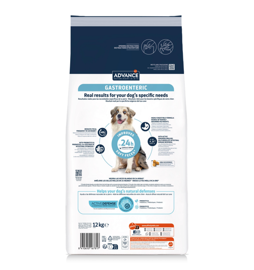 Visuel 4 du produit Advance Veterinary Diets Croquettes Chien Gastroenteric Low Fat - 12 kg