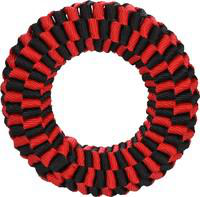 Visuel 2 du produit Jouet Chien - Flamingo Jouet Movas Anneau Rouge et noir - Ø 15 cm