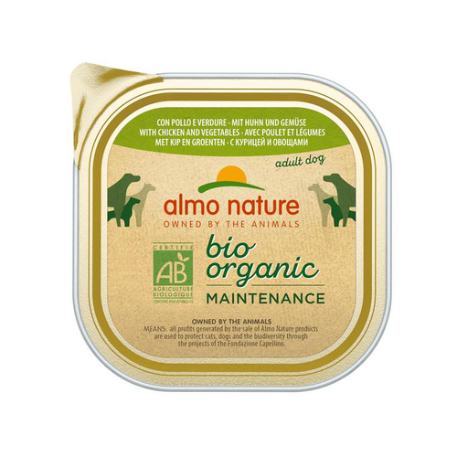 Visuel 1 du produit Boîte Chien – Almo Nature bio Poulet et Légumes 300 gr
