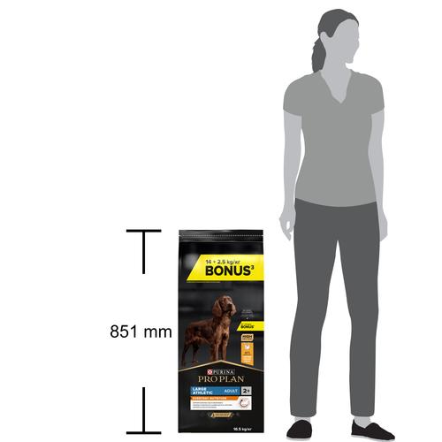 Visuel 10 du produit Croquettes Chien - ProPlan Large Adult Athletic - 14 + 2,5 kg offerts