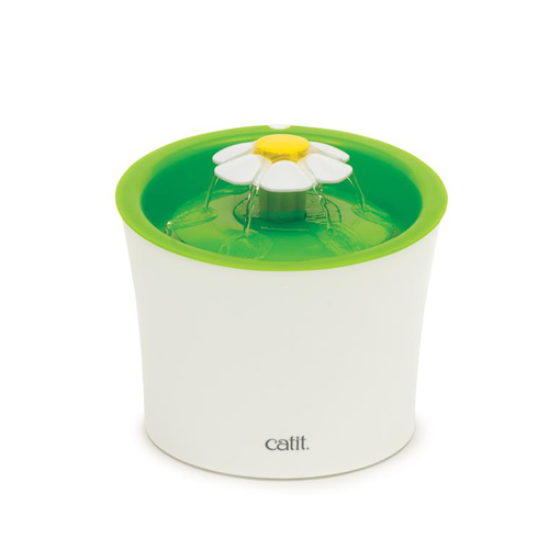 Visuel 1 du produit Distributeur Chat – Catit Fontaine à eau Flower coloris vert – 3 litres