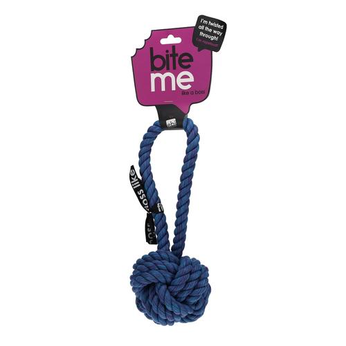 Visuel 3 du produit EBI Jouet chien Balle Avec Boucle Bleu Are You Knots - Taille 28 x 11 x 11 cm