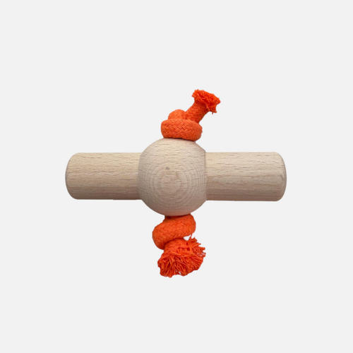 Visuel 1 du produit Jouet Chien – Wouapy Jouet en Bois et en Corde Ovni – 14 cm