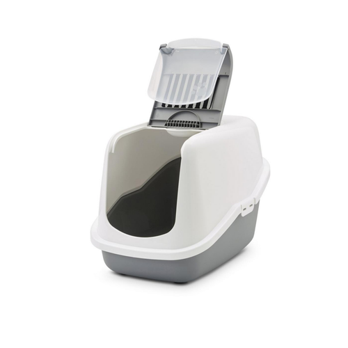 Visuel 4 du produit Hygiène Chat – Savic Maison de toilette Nestor gris – 56 x 39 x 38,5 cm