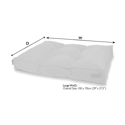 Visuel 6 du produit Scruffs Couchage Chien Coussin Ellen Vert - Taille L 100 x 70 x 14 cm