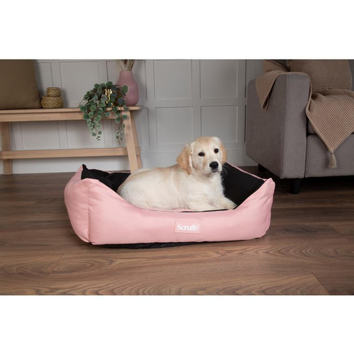 Visuel 5 du produit Couchage Chien - Scruffs Corbeille imperméable Expédition Taille XL Rose et noir - 90 x 70 cm