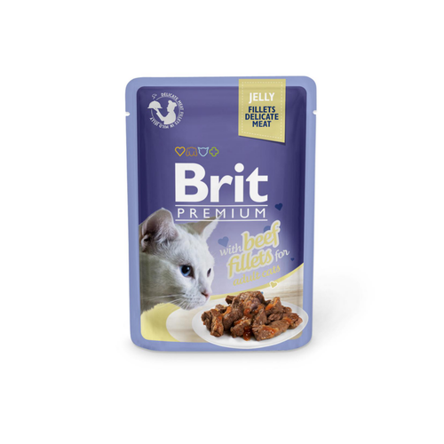 Visuel 1 du produit Brit Premium Sachet Chat Bœuf en gelée - 85 gr