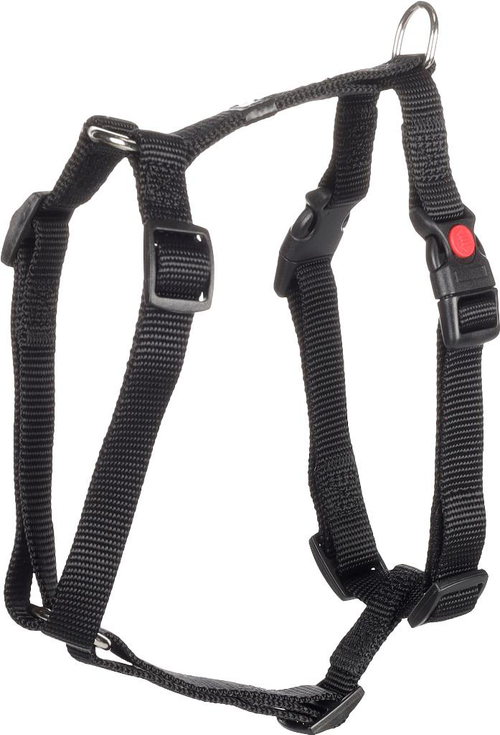 Visuel 1 du produit Harnais Chien - Flamingo Harnais H nylon XS Noir - 25 / 40 x 1 x 0,2 cm