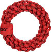 Visuel 2 du produit Jouet Chien - Flamingo Jouet Vokas Corde anneau Rouge et noir - Ø 25 cm