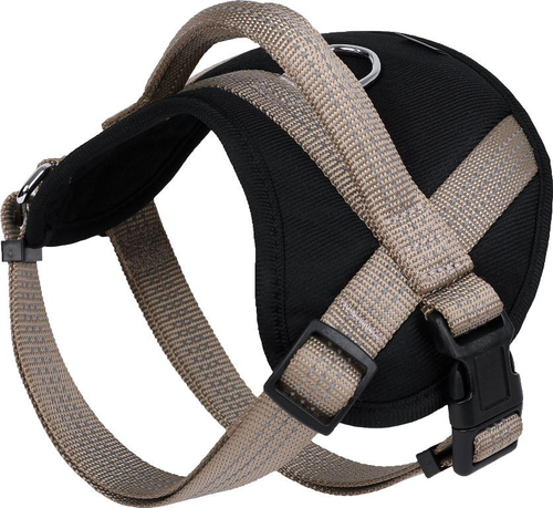 Visuel 1 du produit Harnais Chien - Wouapy Harnais confort Protect Taille XS Taupe - 25/40 x 1,5 cm