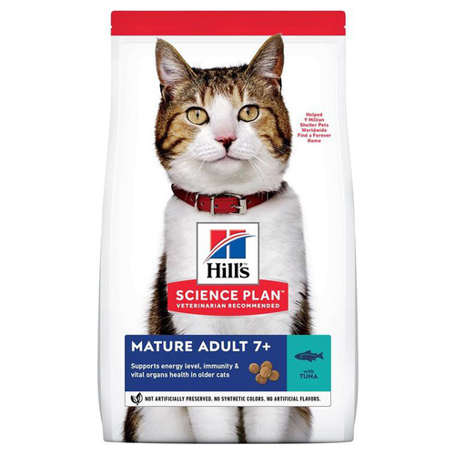 Visuel 1 du produit Hill's Croquettes Chat Mature Thon - 3 kg