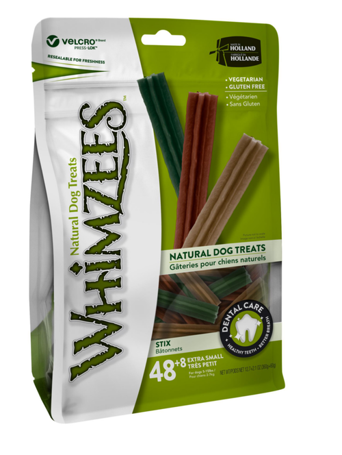 Visuel 2 du produit Friandises Chien - Whimzees Stix taille XS - 48 + 8 friandises
