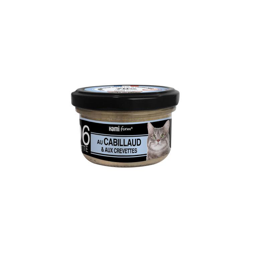 Visuel 1 du produit Boîtes Chat - Hamiform Cuisiné n°6 Cabillaud et crevettes - 80 gr