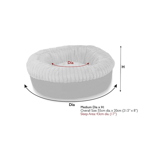 Visuel 5 du produit Scruffs Couchage Chien Corbeille Ronde Ellen Gris - Taille M Ø 55 cm
