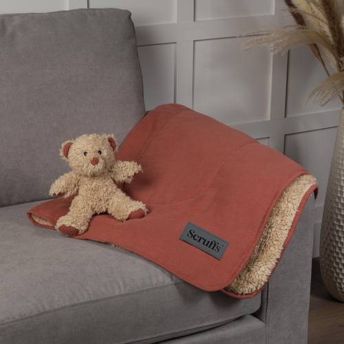 Visuel 5 du produit Couchage Chien - Scruffs Pack couverture Ourson Terracotta - 110 x 72,5 cm