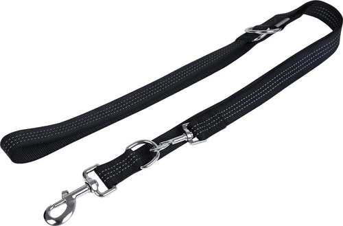 Visuel 1 du produit Laisse Chien - Wouapy Laisse multipositions Protect Noir - 180 x 2,5 cm