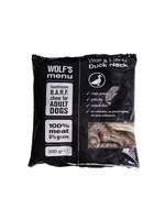 Visuel 1 du produit BARF Chien - Wolf's Menu Cous de canard surgelé - 500 gr
