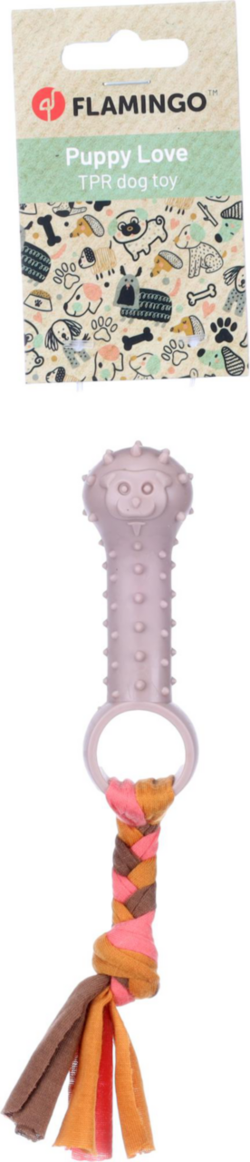 Visuel 3 du produit Flamingo Jouet Chiot Bunty Os Taupe - 20 x 3,2 x 3,2 cm