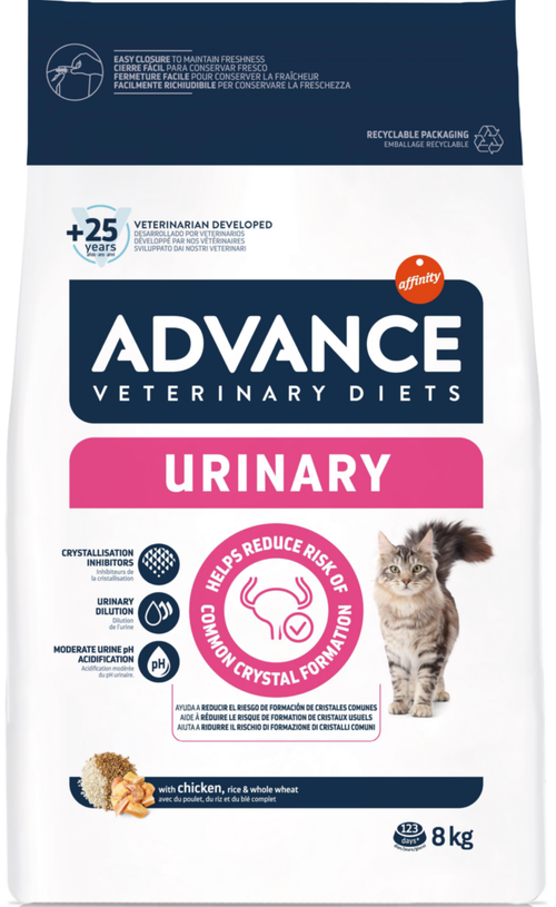 Visuel 1 du produit Advance Veterinary Diets Croquettes Chat Urinary - 8 kg