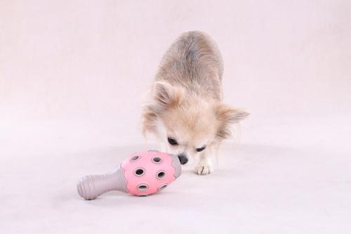 Visuel 3 du produit Flamingo Jouet Chiot Benty Quille Caoutchouc Grise - 15,3 x 6,6 x 6,6 cm
