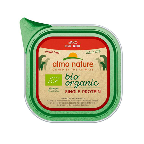 Visuel 1 du produit Boîte Chien – Almo Nature bio Bœuf 150 gr