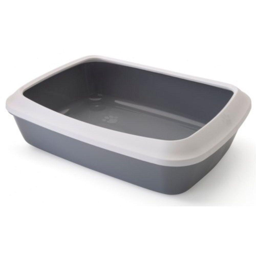 Visuel 1 du produit Hygiène Chat – Savic Bac à litière Iriz 50 Gris – 50 x 37 x 14 cm