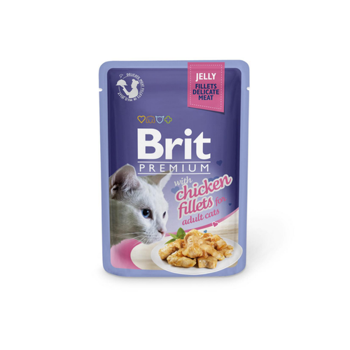 Visuel 1 du produit Boîte Chat - Brit sachet de poulet en gelée