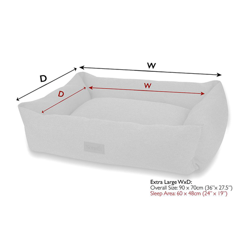 Visuel 8 du produit Scruffs Couchage Chien Corbeille Seattle Vert - Taille XL 90 x 70 x 18 cm