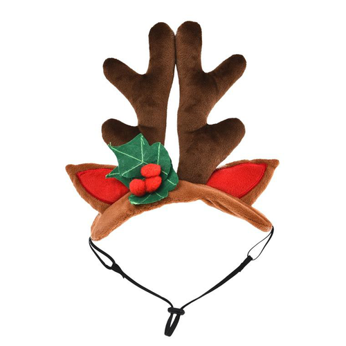 Visuel 1 du produit Bubimex Accessoire Chien Serre Tête Bois de Renne Multicolore - 19 cm