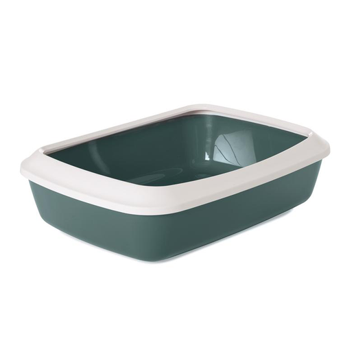 Visuel 1 du produit Hygiène Chat – Savic Bac à litière Iriz 42 Nordic vert – 42 x 31 x 12,5 cm