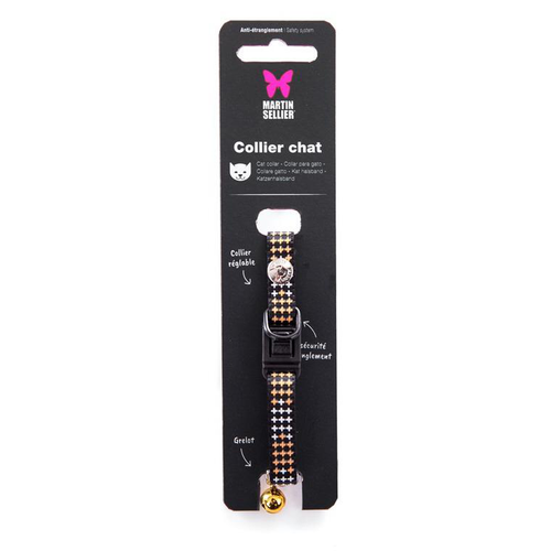 Visuel 1 du produit Collier Chat – Martin Sellier Collier Croix orange – 20 à 30 cm