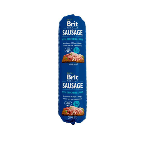 Visuel 1 du produit Alimentation Chien – Brit Saucisse de poulet et d’agneau – 800 gr