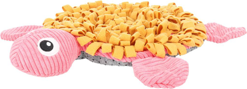 Visuel 1 du produit Flamingo Jouet Chien Tapis à renifler Tortue Ocre - 38 x 39 x 6,5 cm