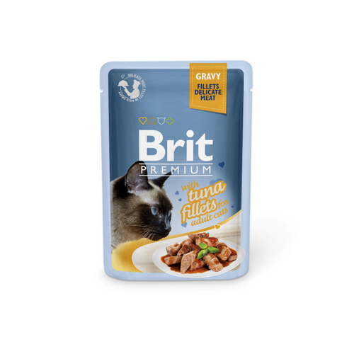 Visuel 1 du produit Boîte Chat - Brit Premium Pouches Gravy au Thon