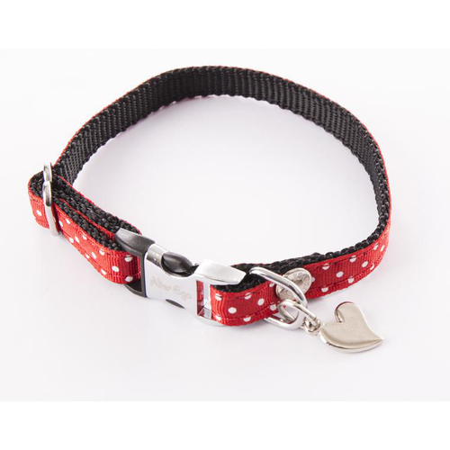 Visuel 1 du produit Collier Chien – Martin Sellier Collier Pois rouge – XS