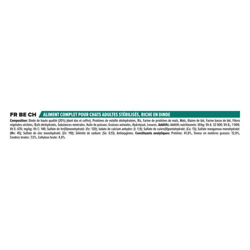 Visuel 4 du produit Croquettes Chat – Pro Plan Sterilised Dinde 10 kg
