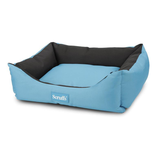 Visuel 1 du produit Couchage Chien - Scruffs Corbeille imperméable Expédition Taille M Bleu et noir - 60 x 50 cm