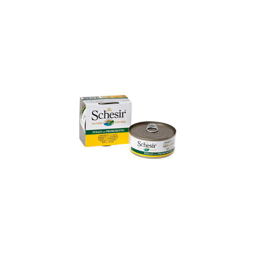 Visuel 1 du produit Boîte Chien - Schesir® Pâtée aux Filets de Poulet avec Jambon en Gelée - 150g