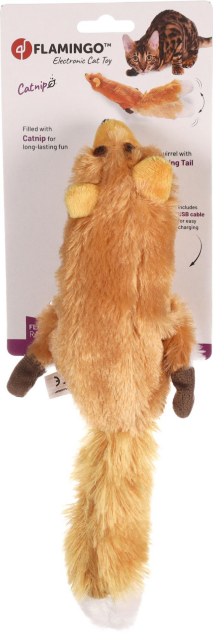 Visuel 3 du produit Flamingo Jouet électronique Chat Écureuil Marron - 14 x 35 x 4 cm