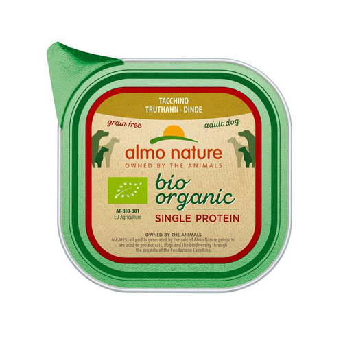 Visuel 1 du produit Boîte Chien – Almo Nature bio Dinde 150 gr